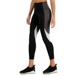 Ideology Black/White/Gray Colorblock High Rise Leggings - Women size XS